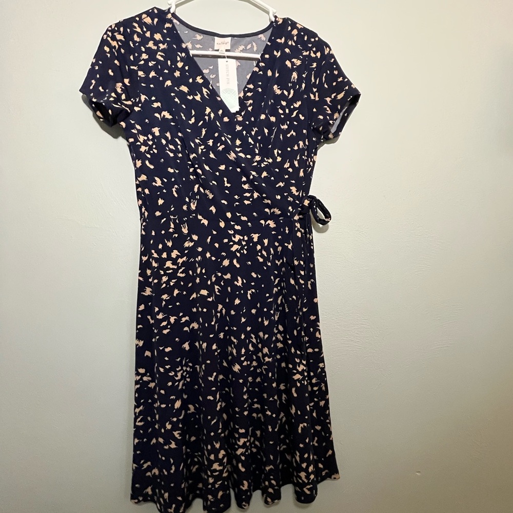 Kaleigh-Arnet faux wrap dress.
